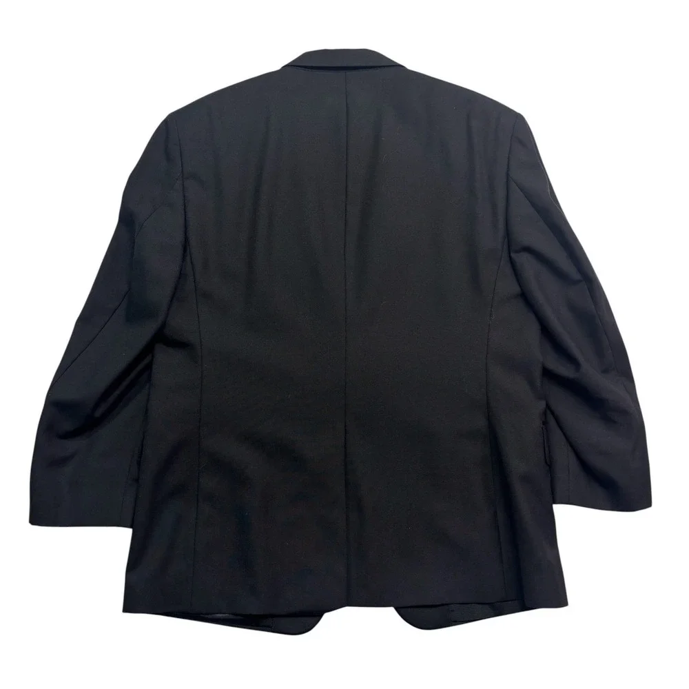 Jos A Bank 44S 38x29 Black Tuxedo 2pc Pant Suit Wool Formal Evening Dinner Tux